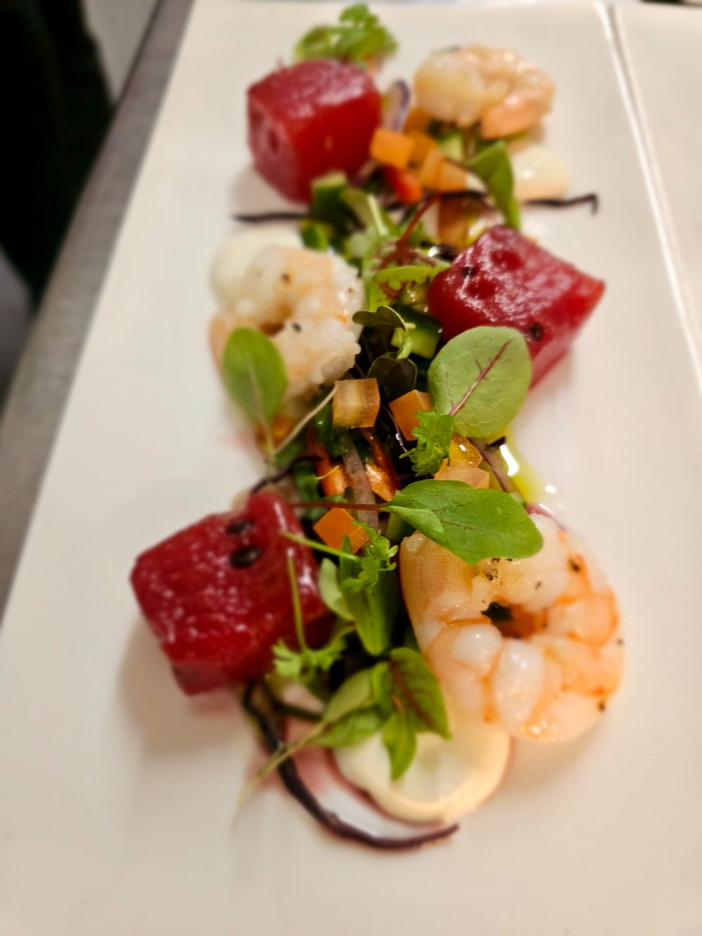 Prawn & tuna ceviche