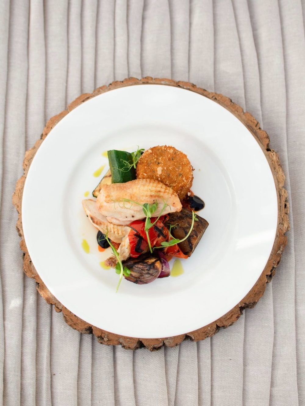 Roast chicken, ratatouille